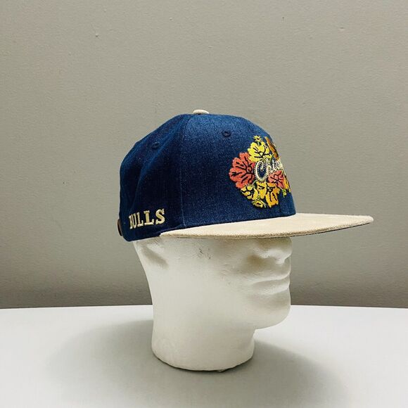 Chicago Bulls Artist Hat Series CHI NWOSU Strapback Floral Denim Cap SGA 1/20/24 - Picture 2 of 10